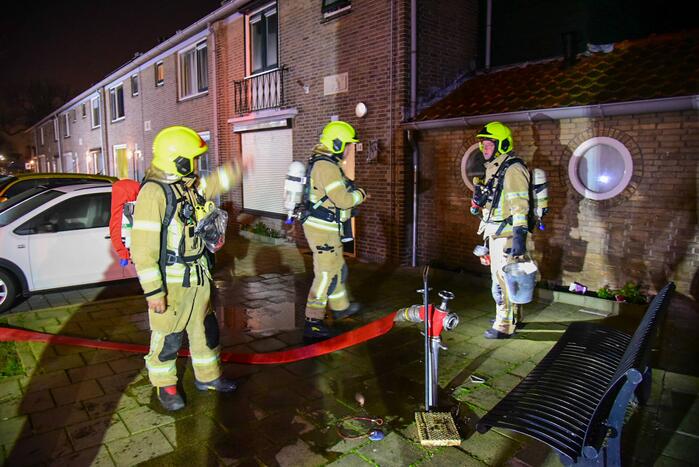 Schoorsteenbrand in woning