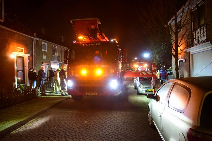 Schoorsteenbrand in woning
