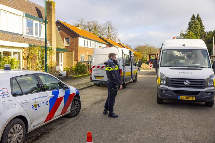 Straat afgesloten vanwege gaslekkage
