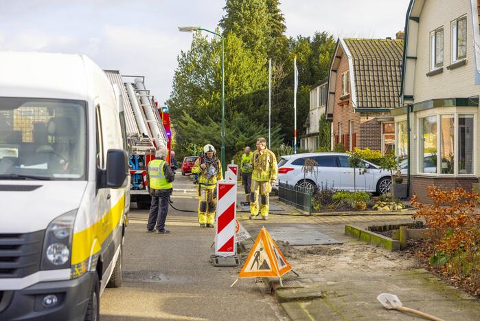 Straat afgesloten vanwege gaslekkage