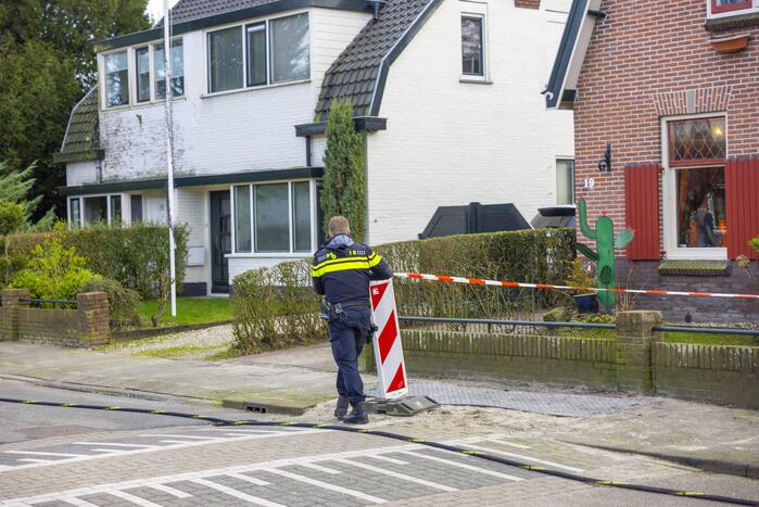 Straat afgesloten vanwege gaslekkage