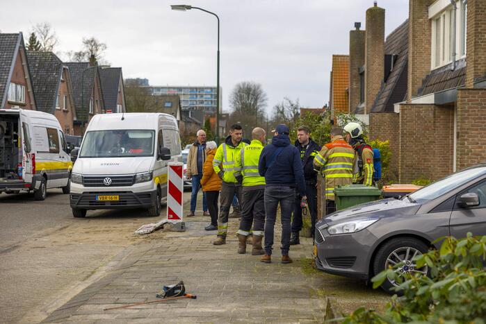Straat afgesloten vanwege gaslekkage