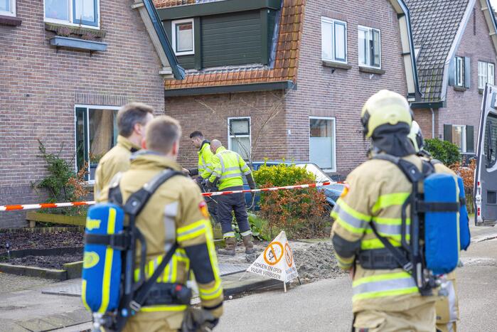 Straat afgesloten vanwege gaslekkage