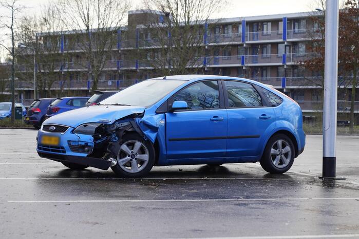 Gewonden door spekgladde parkeerplaats