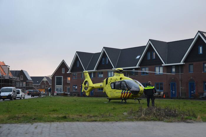 Traumahelikopter landt voor incident
