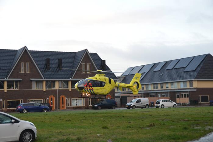 Traumahelikopter landt voor incident
