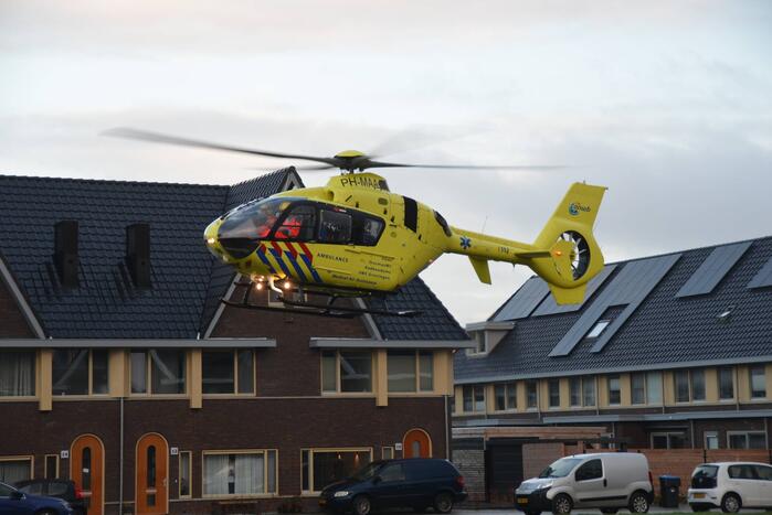Traumahelikopter landt voor incident