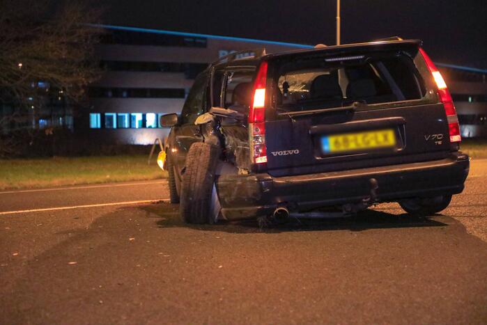 Afrit afgesloten door ongeval tussen meerdere voertuigen