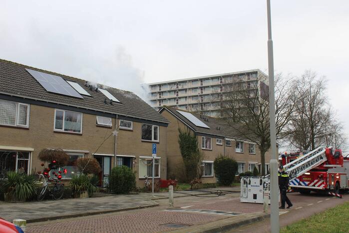 Uitslaande brand in woning