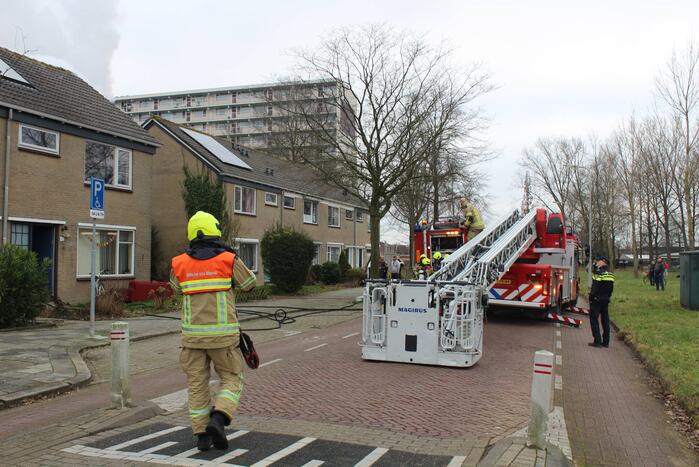 Uitslaande brand in woning