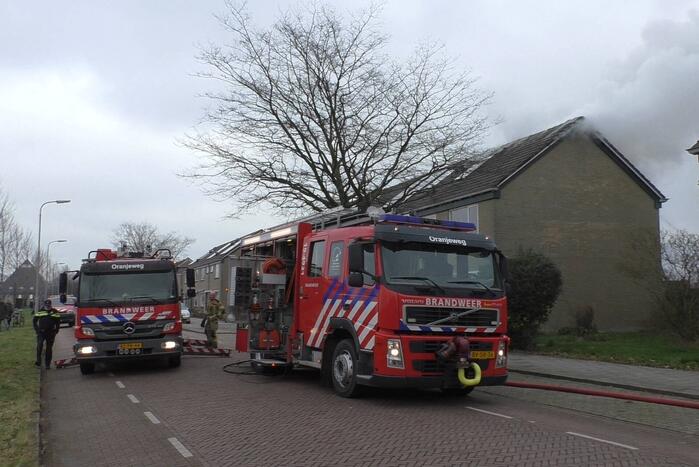 Uitslaande brand in woning
