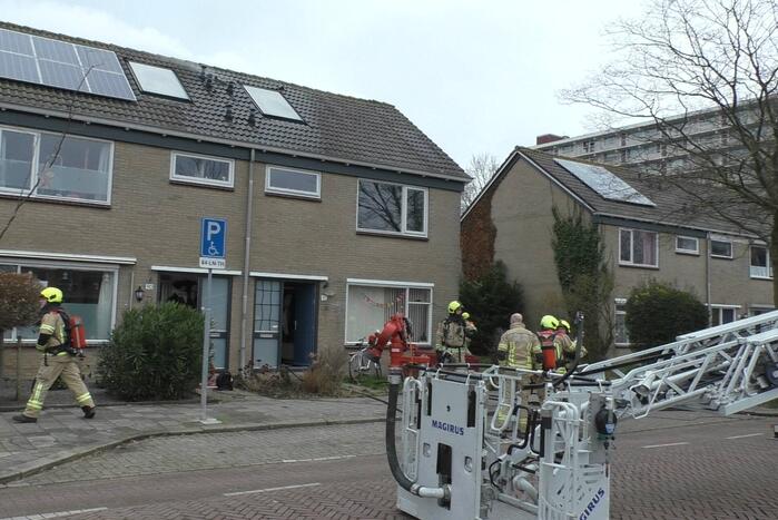Uitslaande brand in woning