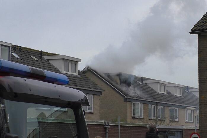 Uitslaande brand in woning