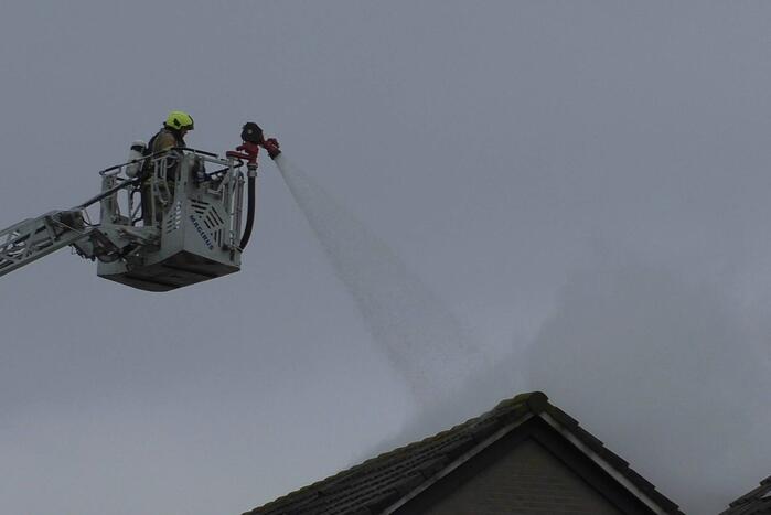 Uitslaande brand in woning