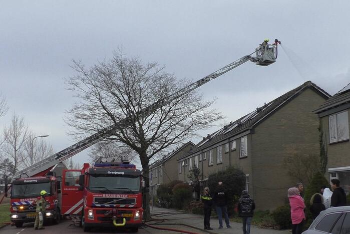 Uitslaande brand in woning