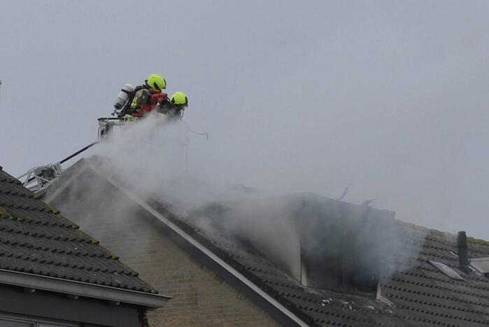Uitslaande brand in woning