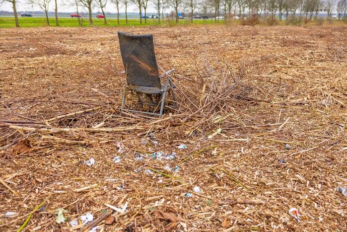 Kaalslag in beruchte bosgebied carpoolplaats Bunschoten