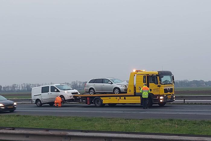 Schade bij ongeval op snelweg