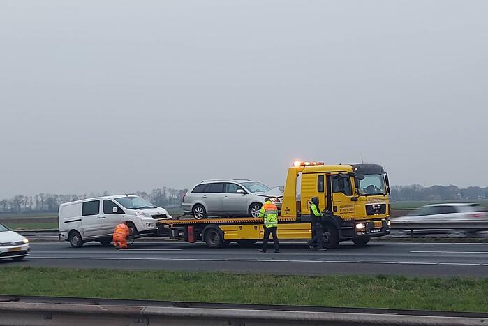 Schade bij ongeval op snelweg