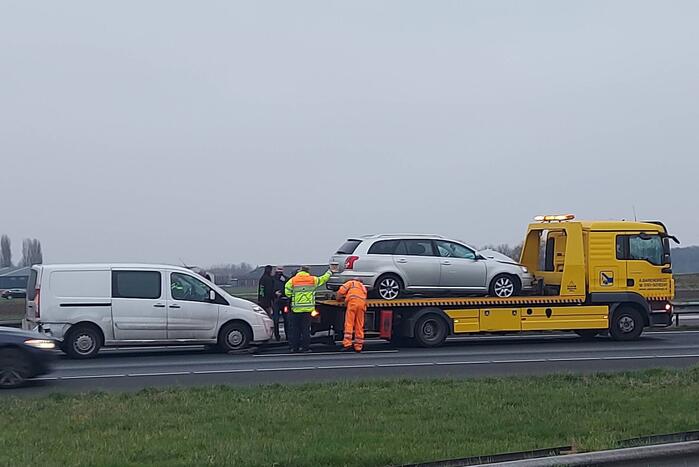 Schade bij ongeval op snelweg