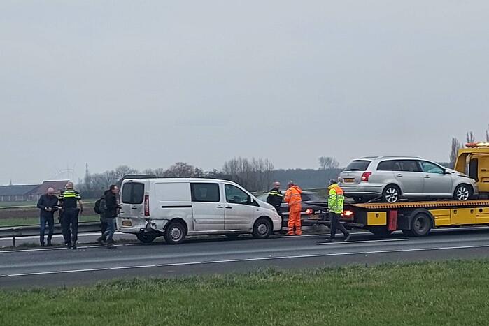 Schade bij ongeval op snelweg