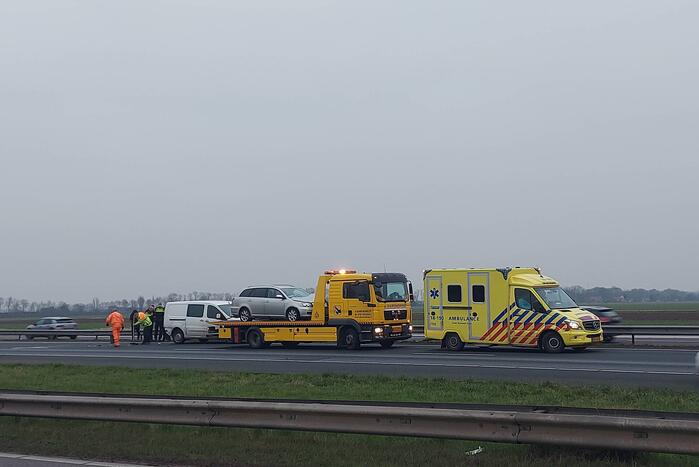 Schade bij ongeval op snelweg