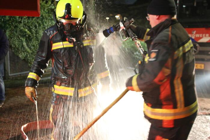 Lastige brand in kruipruimte van woning