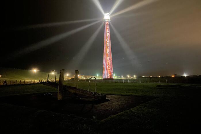 Vuurtoren geprojecteerd als actie tegen sloop