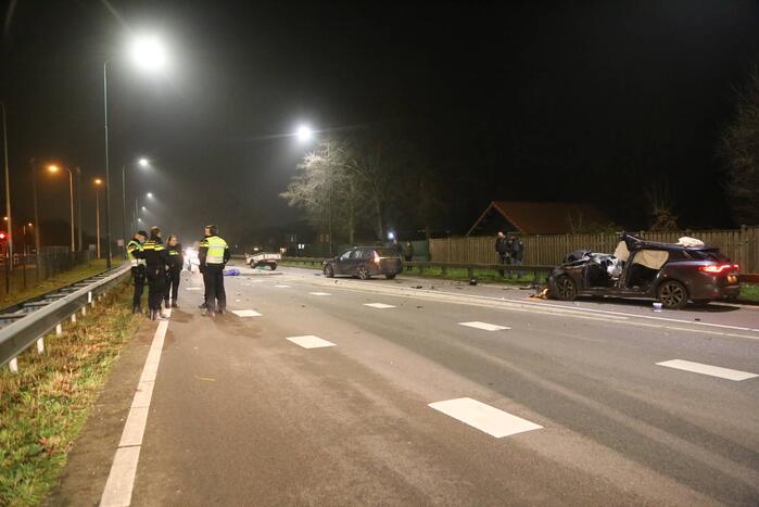 Gewonde bij ongeval tussen meerdere voertuigen