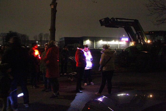 Grote opkomst bij lichtjestocht