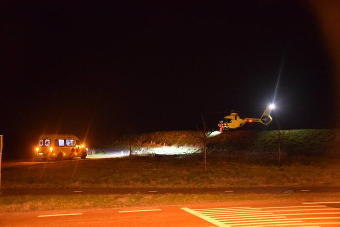 Nachtelijke inzet traumahelikopter