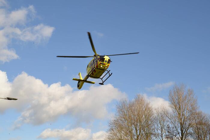 Traumahelikopter trekt veel bekijks