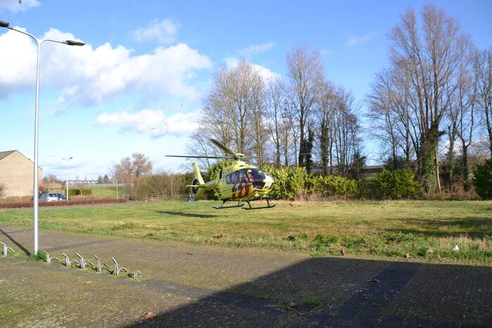Traumahelikopter trekt veel bekijks