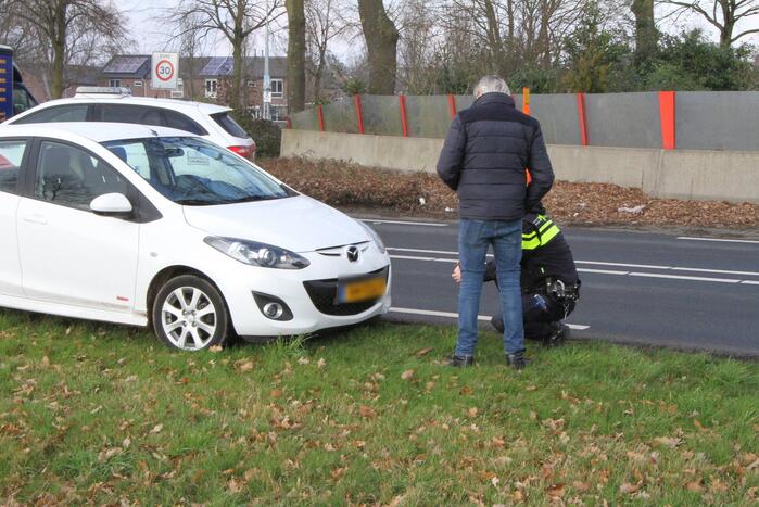 Aanrijding tussen auto en fietser