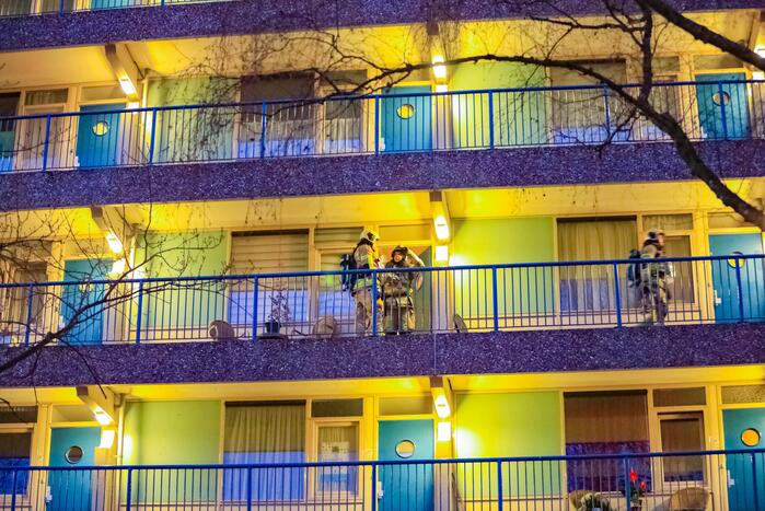 Brand op derde verdieping van flat