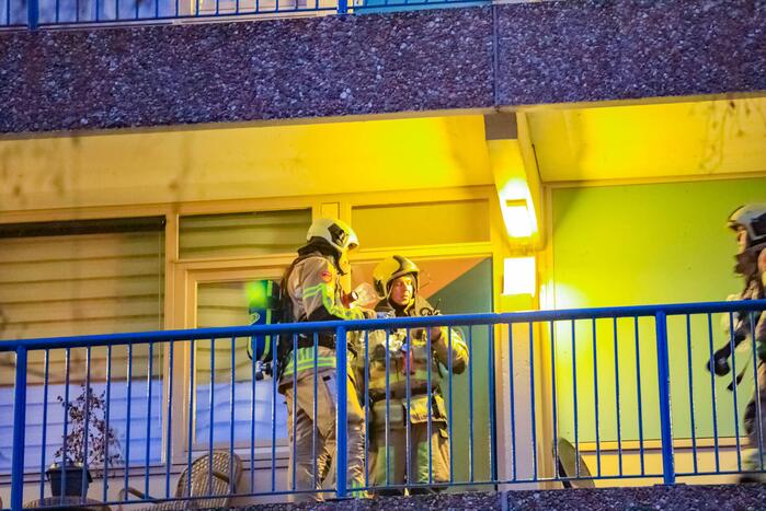Brand op derde verdieping van flat