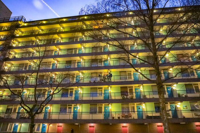 Brand op derde verdieping van flat