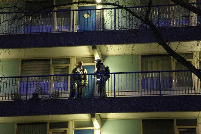 Brand op derde verdieping van flat