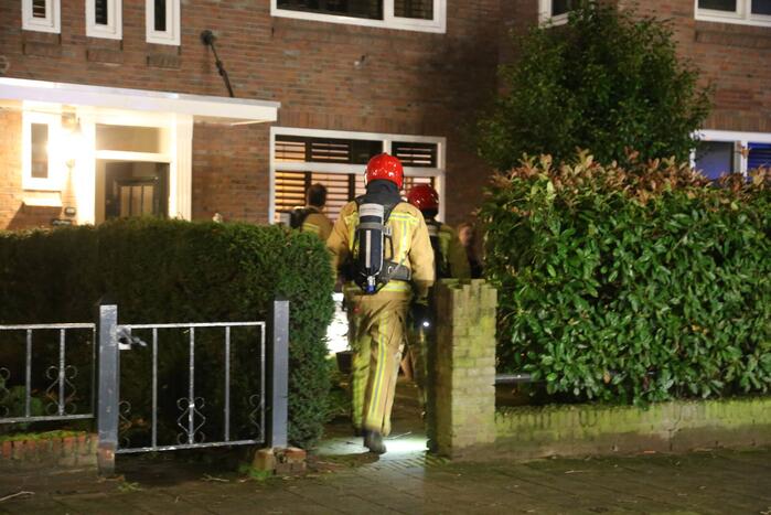 Brand in schoorsteen van woning
