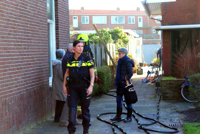 Brand in schuur snel geblust