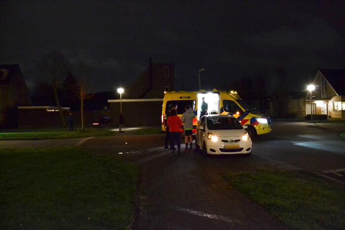 Fietser gewond bij botsing met auto