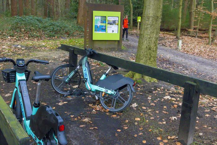 Opnieuw een elektrische deelfiets in brand