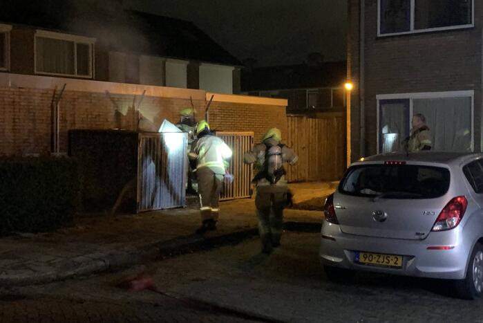 Rookontwikkeling bij brand in container