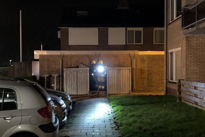 Rookontwikkeling bij brand in container