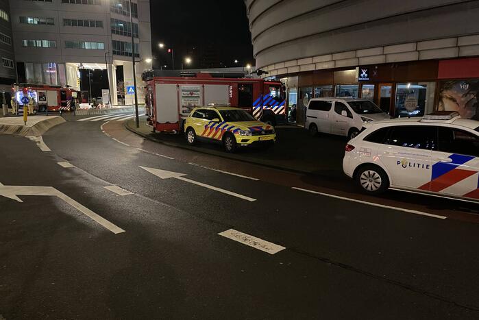 Hulpdiensten ingezet bij gekraakt kantoorpand