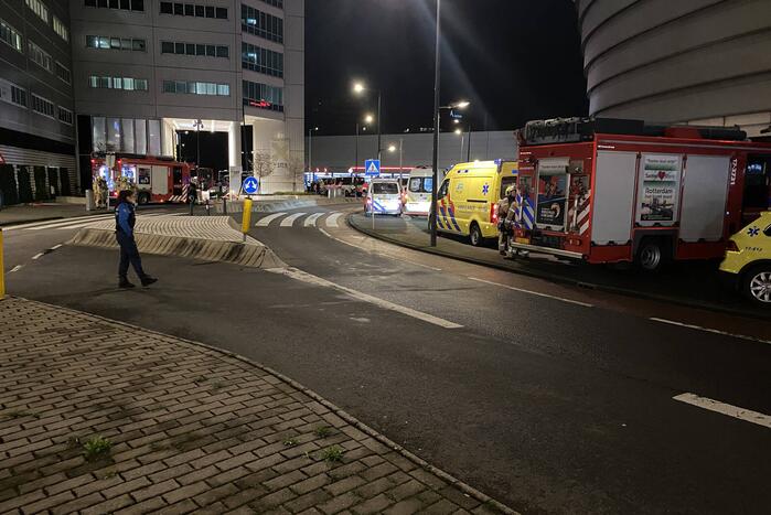 Hulpdiensten ingezet bij gekraakt kantoorpand