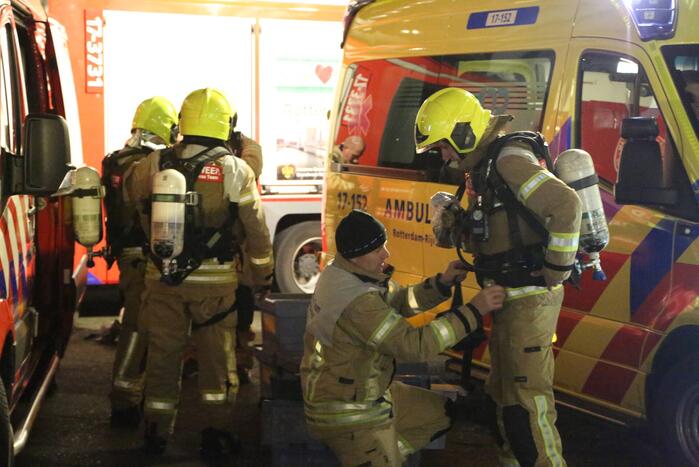 Hulpdiensten ingezet bij gekraakt kantoorpand