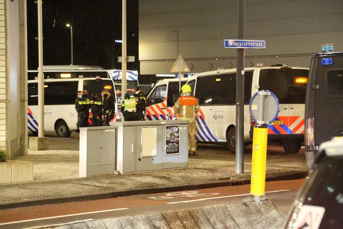 Hulpdiensten ingezet bij gekraakt kantoorpand