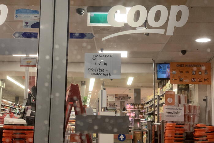 Overval op Coop supermarkt, dader gevlucht