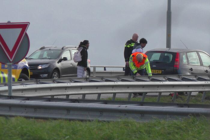 Veel schade na botsing